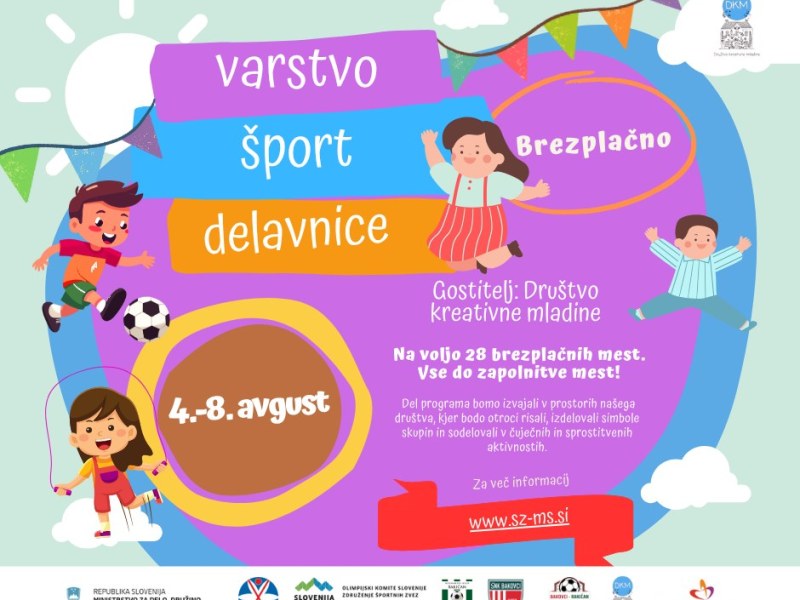 Odprte prijave na brezplačne počitniške aktivnosti za otroke I. in II. triade osnovne&nbsp;šole